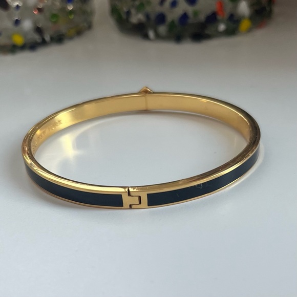 Kate Spade Gold and Black Bangle Bracelet - Picture 5 of 5